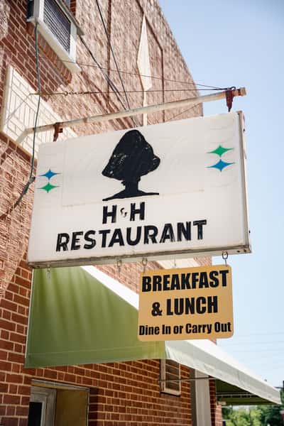 H & H Restaurant sign