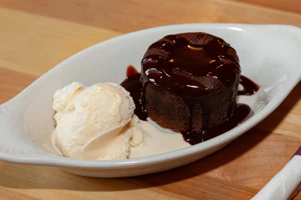 Lava Cake With Ice Cream