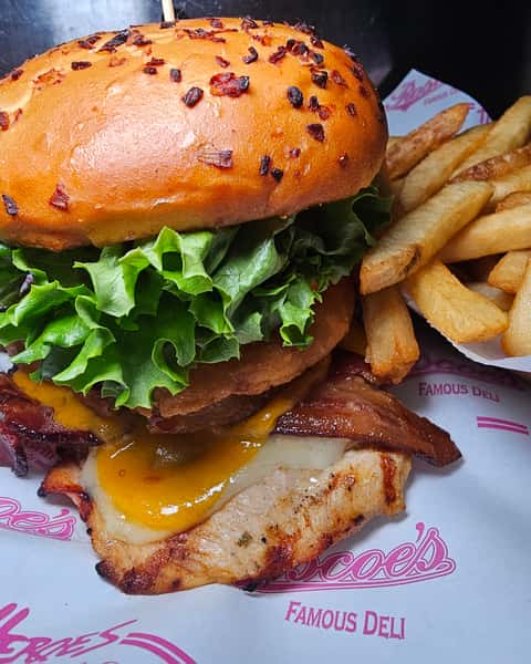 Western Barbecue Chicken Burger
