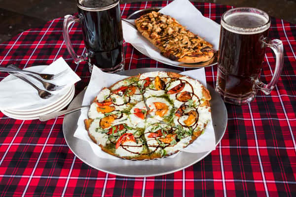 BBQ and margarita brew pub pizza