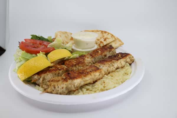 Chicken Souvlaki Plate