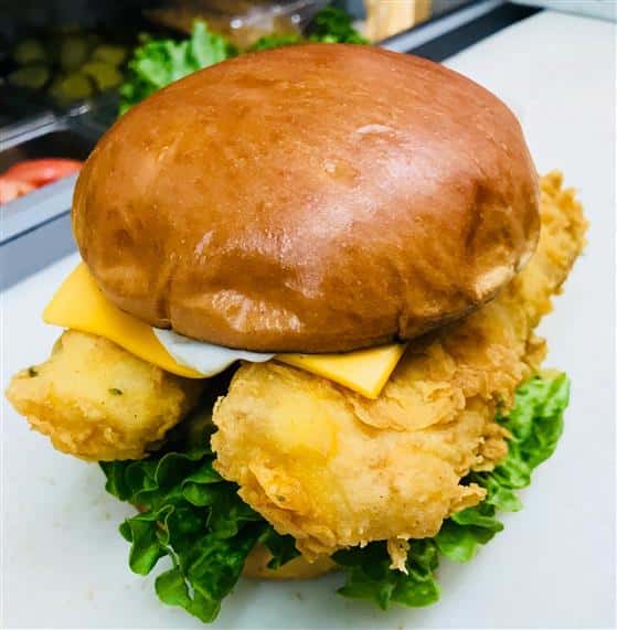 fried fish sandwich