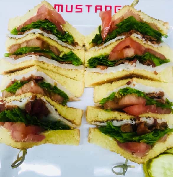 BLT cut into fours