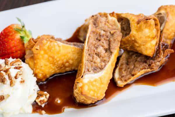 Bread Pudding & Cheesecake Eggroll 
