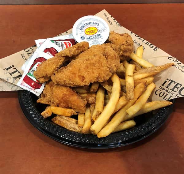 chicken tenders and fries