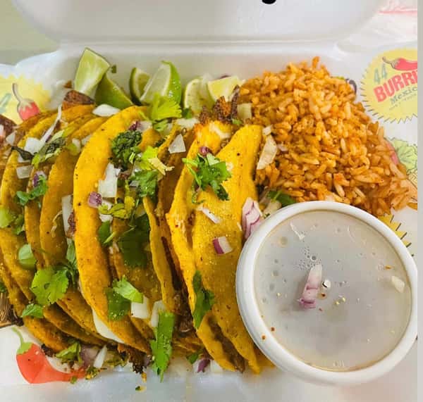 Shrimp Birria Taco Meal
