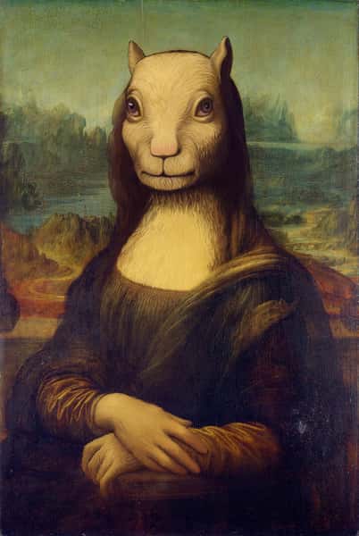 Mona lisa squirrel
