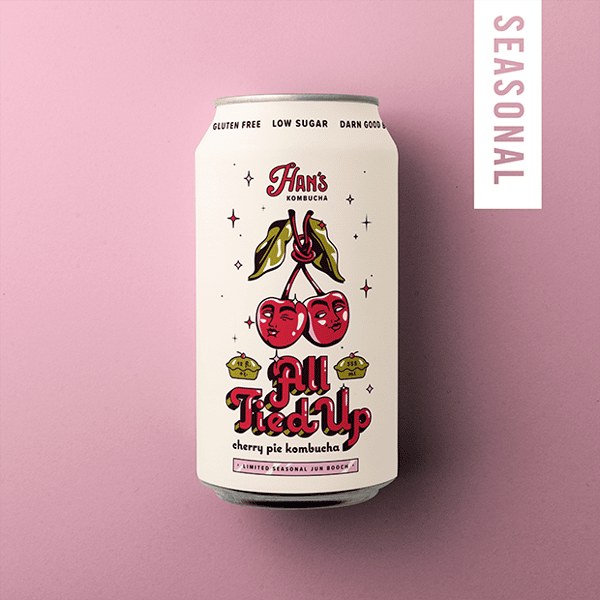 Han's Kombucha All Tied Up - Cherry Pie