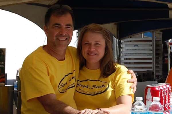 a man and woman posing for a photo