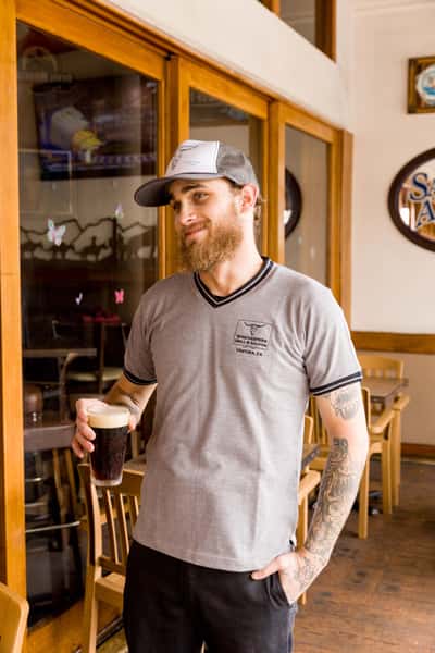 man at restaurant