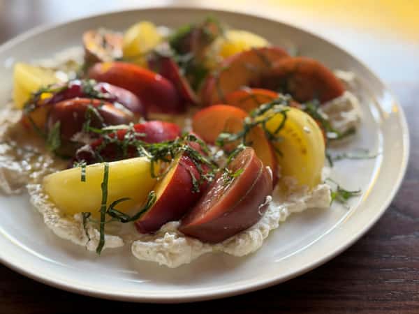 NECTARINE & HEIRLOOM TOMATO SALAD
