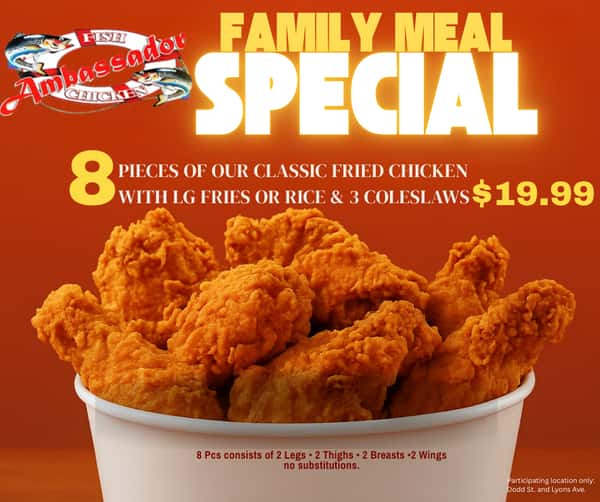 8 PC Classic Chicken Family Meal