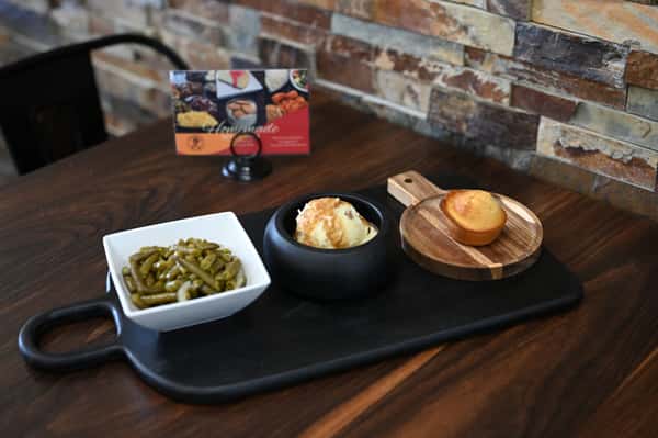 spread of menu items