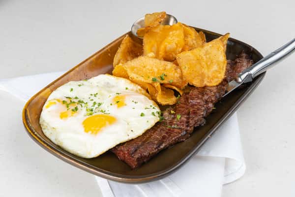 Grilled Churrasco and Eggs