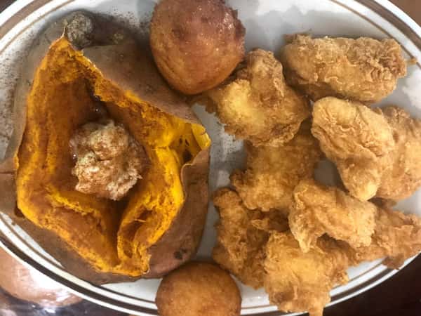 Cafish and Sweet Potato