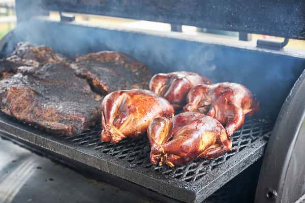 Bbq chicken and meat