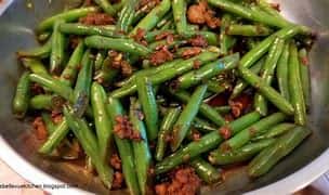 干 扁 四 季 豆 Green Bean with Minced Pork