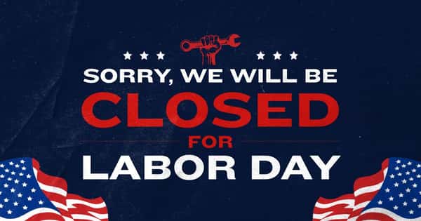We will be closed on Labor Day so our hardworking staff can enjoy the day with their family and friends. We hope everyone has a safe and relaxing holiday! 🇺🇸