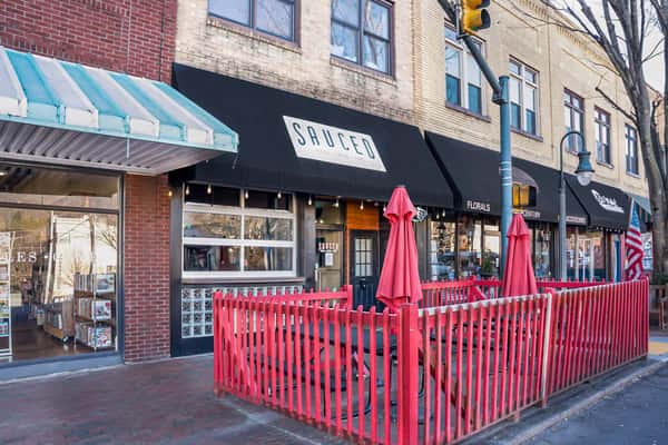 outdoor seating area
