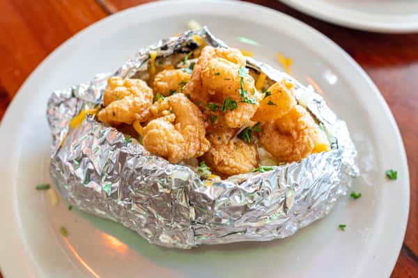 Fried Popcorn Shrimp Potato