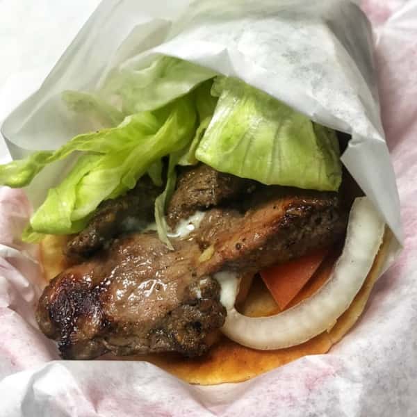 Beef Souvlaki Pita Combo