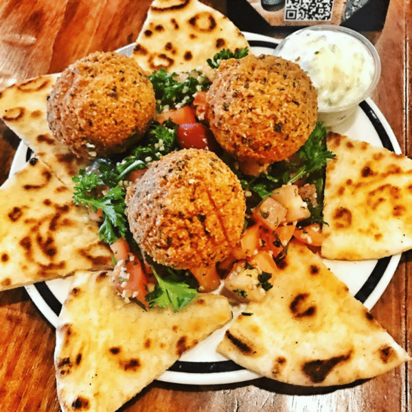 Tabouli and Falafel Salad