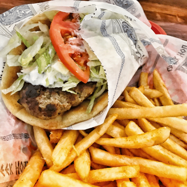 Hunger Buster - Beef Pita Wrap Combo Plate