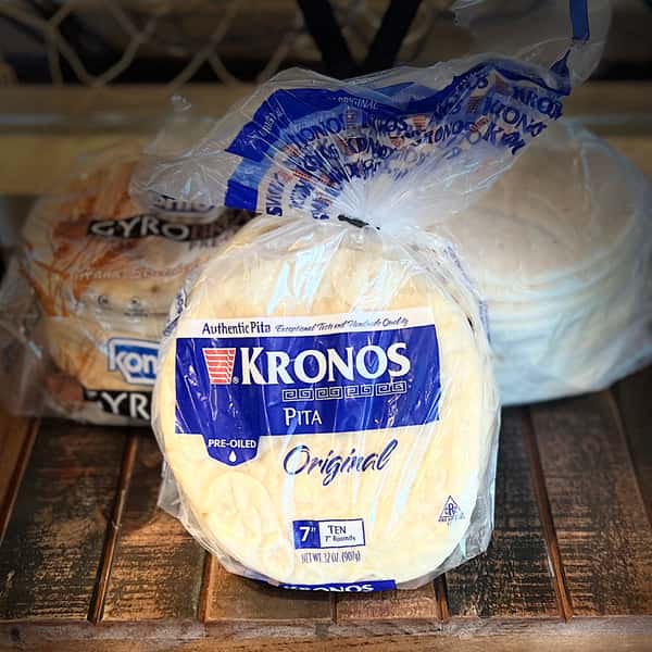 Kronos Original Pita - Hand  Stretched (12pc.)