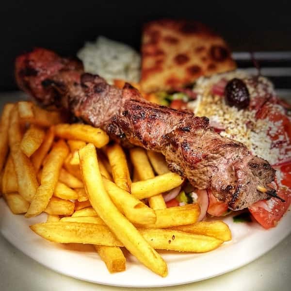 Lamb Souvlaki Dinner
