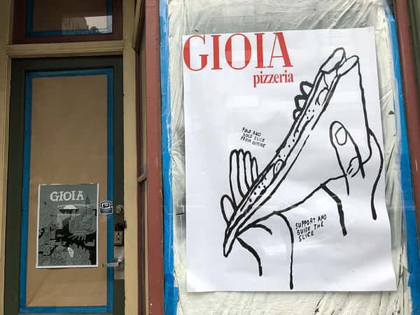 Exterior of Gioia while closed