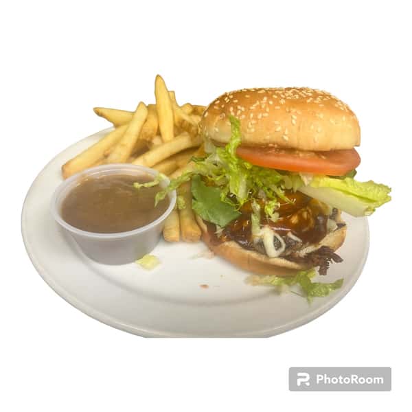 Smokey Onion Ring Burger