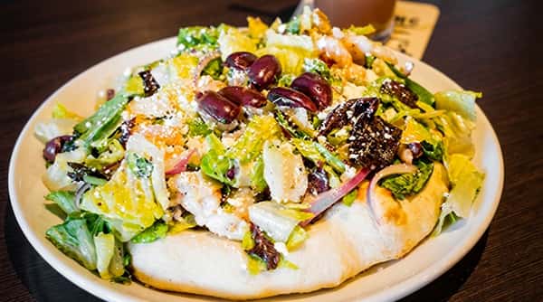 Blackened Shrimp & Crispy Goat Cheese Salad