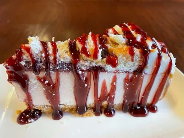 Raspberry Donut Cheesecake