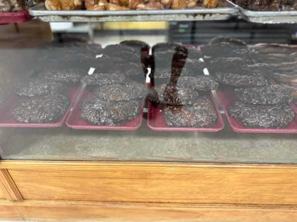 Apple Fritters in showcase
