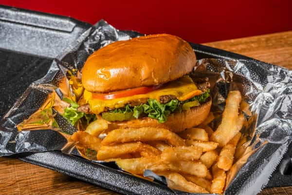 Vegan Impossible Burger & Fries