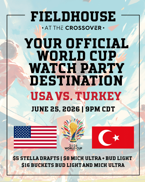 World Cup USA vs Turkey Match Watch Party Leander Texas at The Fieldhouse June 25th 