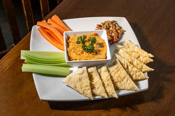 Garlic and Red Pepper Hummus