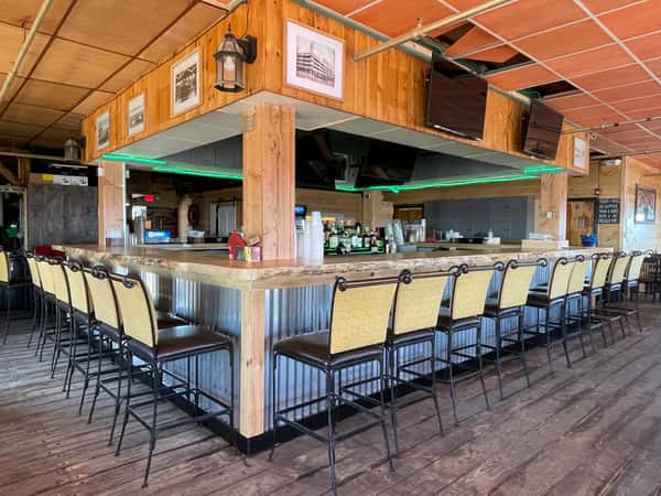 Interior bar of The Pier Patio Pub