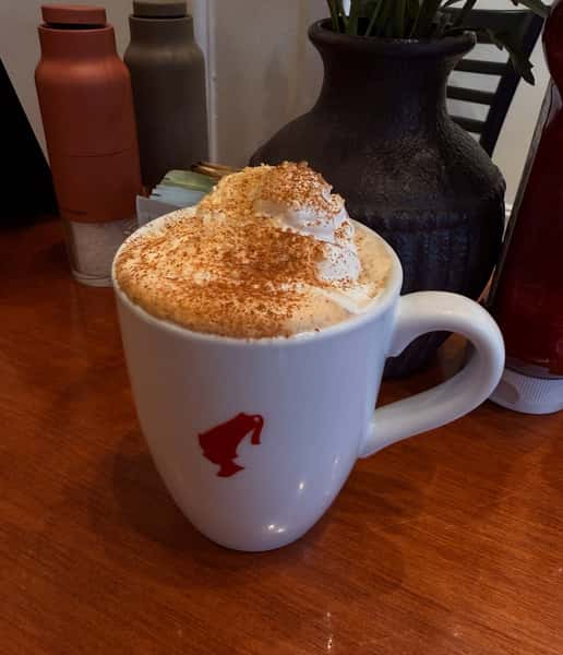 Pumpkin seasons here.
Start with the Pumpkin Pie Latte. Stay for the Pumpkin Pancakes. Limited time only!