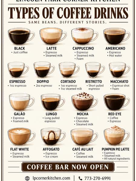 We love coffee. And we love ours even more because we use Julius Meinl coffee beans. When you know you know.