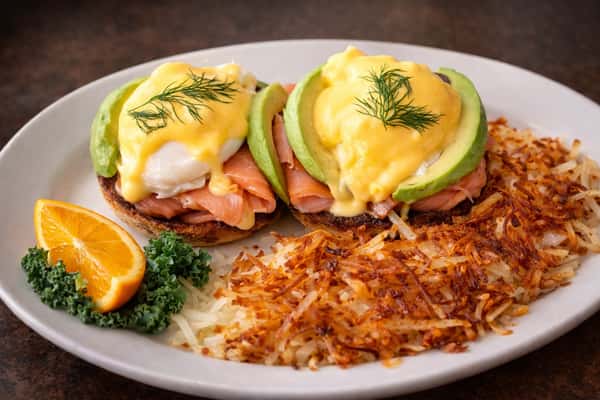 Smoked Salmon and Avocado Benedict