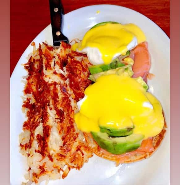 Smoked Salmon and Avocado Benedict