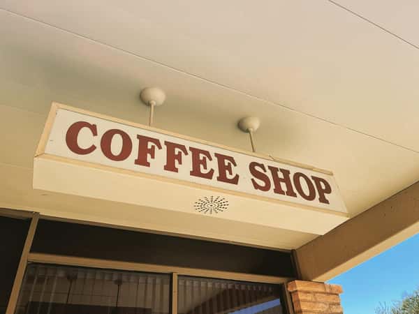 coffee shop sign