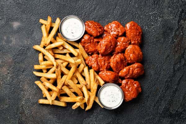 Saucy Chicken Bites W/Side
