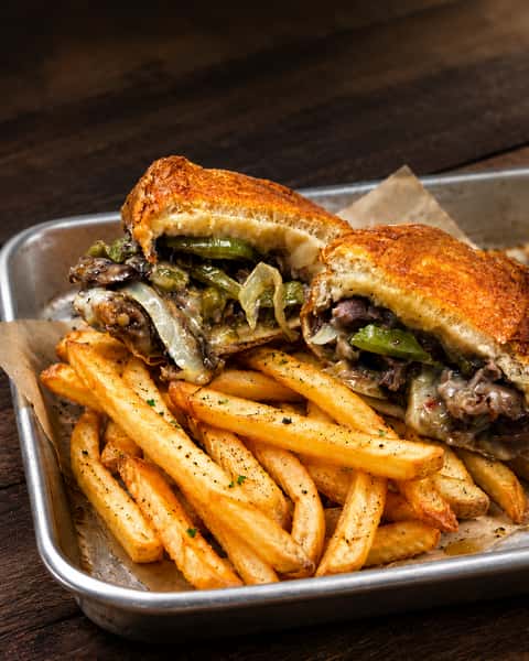 Philly Cheese Steak w/ Choice of Side