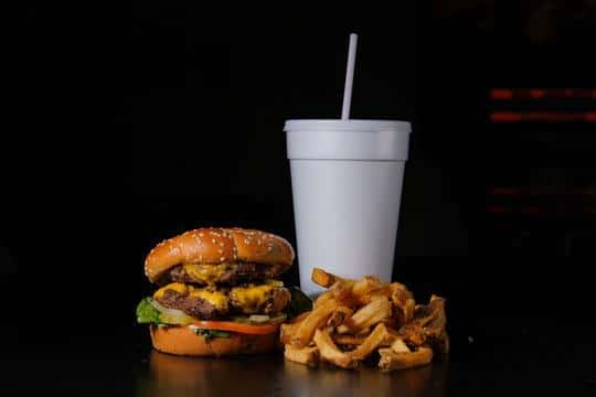 #2 1/2lb Double US Angus Cheeseburger Combo