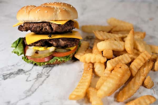 #2 - 1/2lb Double Cheeseburger