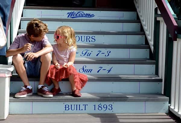 kids on stairs
