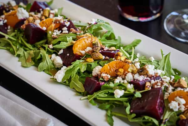Organic Beet & Goat Cheese Salad