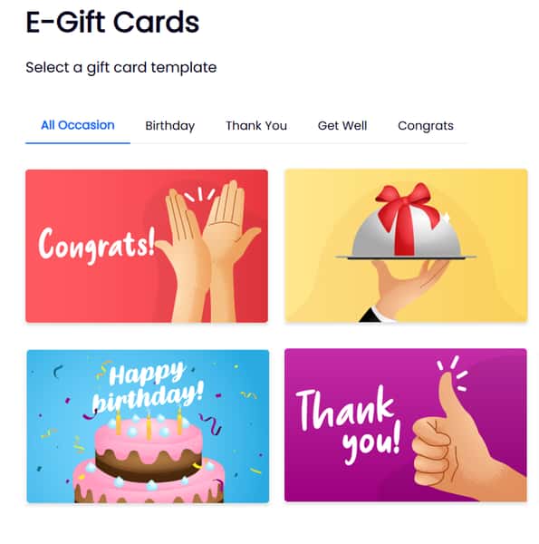 Gift card promotion picture